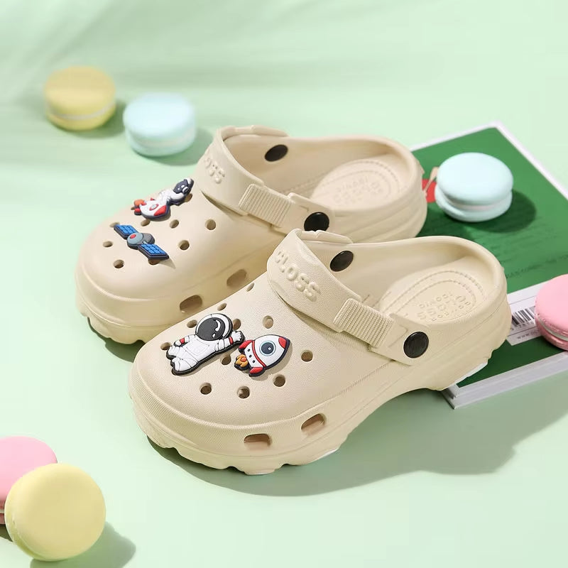 New Summer Sandals 3-15 Years Children'S Slippers Baby Girls Shoes Non-Slip Clogs Cartoon Cute Infant Girls Sandals Boys Shoes